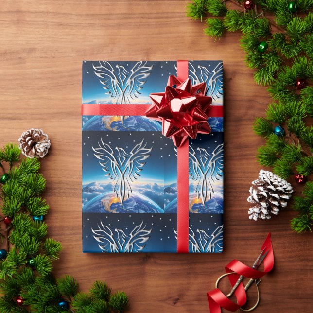 Papel De Regalo Amanecer de águila plateada (Regalo de vacaciones)