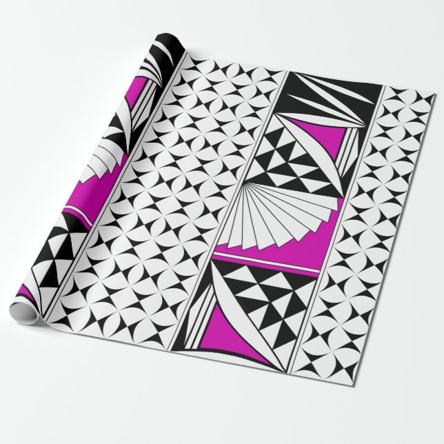 Papel De Regalo Amanecer del sudoeste en rosa (Desenrollado)