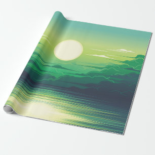 Papel De Regalo Amanecer en ropa de ilustracion marino, arte, bell