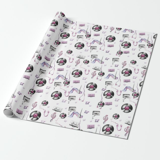Papel De Regalo Amante de la música de los golpes (Desenrollado)
