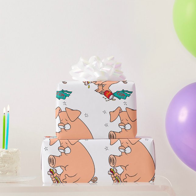 Papel De Regalo Amante de Snacks de Cerdo Regordete (Subido por el creador)