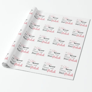 Papel De Regalo Amante del esmalte de uñas