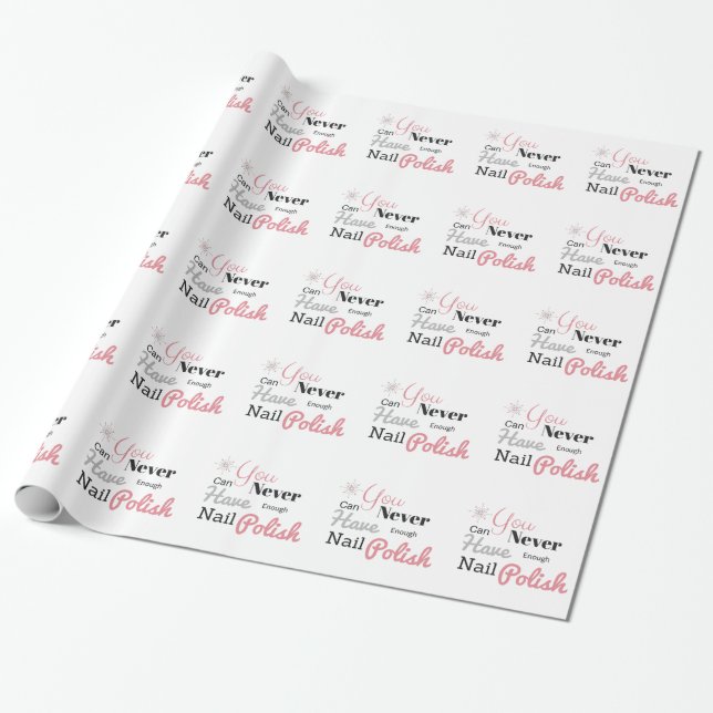 Papel De Regalo Amante del esmalte de uñas (Desenrollado)