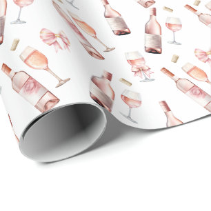 Papel De Regalo Amante del vino rosado