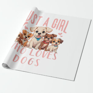 Papel De Regalo Amante Divertido Cachorro Perro Lindo - Solo Una C