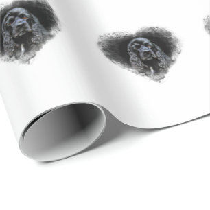 Papel De Regalo Amante negro de cocker spaniel