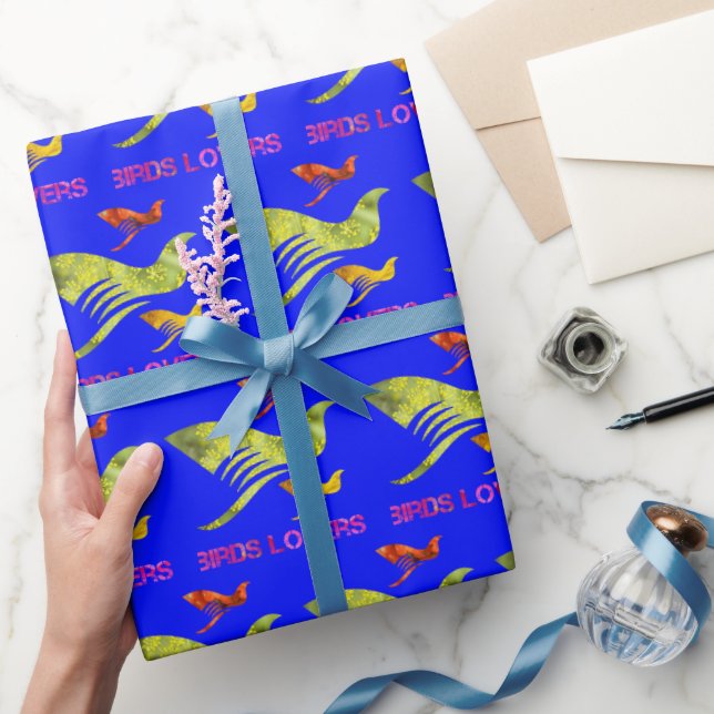 Papel De Regalo Amantes de Birds (Regalar)