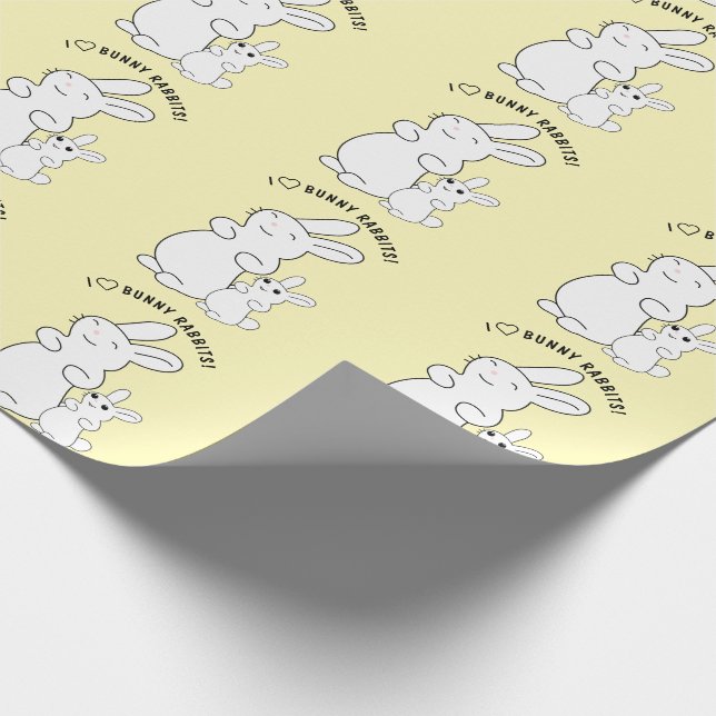 Papel De Regalo Amantes de conejos (Esquina)