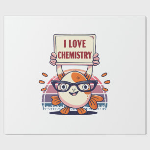 Papel De Regalo Amantes de Guppies y Química