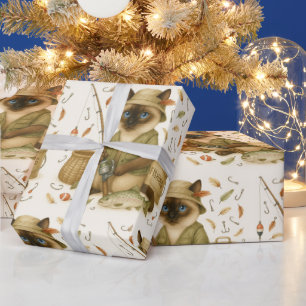 Papel De Regalo Amantes de la pesca del gato