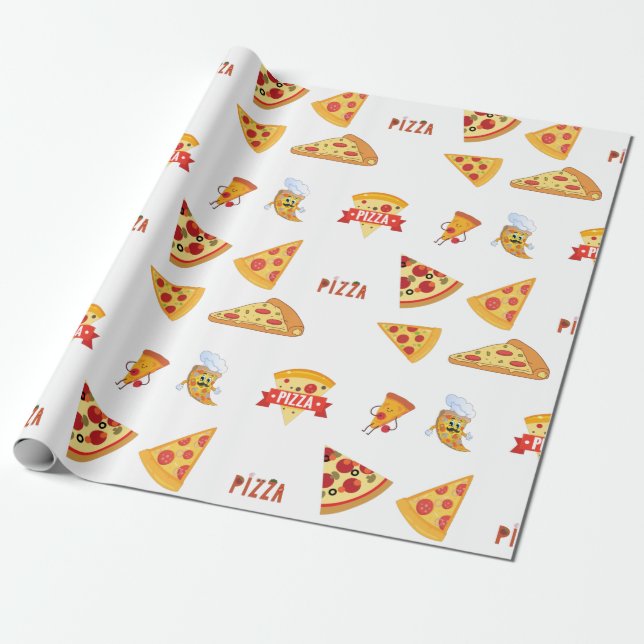 Papel De Regalo Amantes de pizza de Guay Pizza Slices (Desenrollado)
