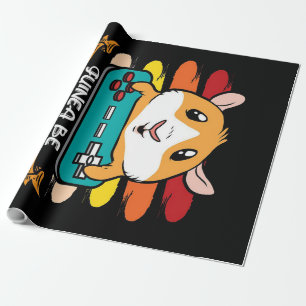 Papel De Regalo Amantes de regalo de cerdo guineano y controlador