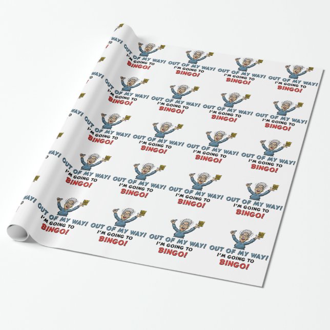 Papel De Regalo Amantes del bingo (Desenrollado)