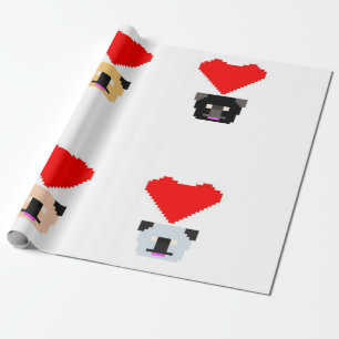 Papel De Regalo Amantes del perro Pug   El amor de todos los cerdi