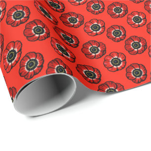 Papel De Regalo Amapolas