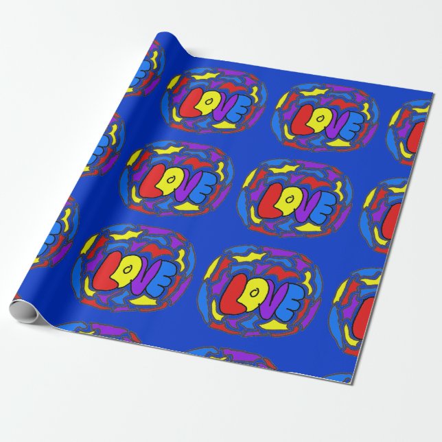 Papel De Regalo Amar (Desenrollado)
