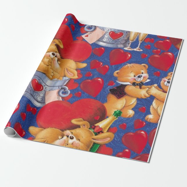 Papel De Regalo Amar (Desenrollado)
