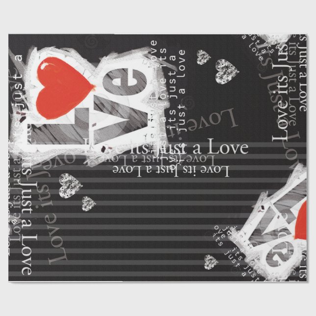 Papel De Regalo Amar (Superficie plana)