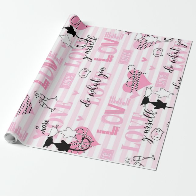 Papel De Regalo Amar (Desenrollado)