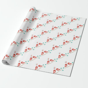 Papel De Regalo Amar a los pájaros Arte Popular