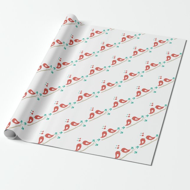 Papel De Regalo Amar a los pájaros Arte Popular (Desenrollado)