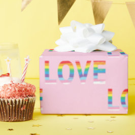 Papel De Regalo AMAR el arcoiris LGBTQIA, la carta del orgullo Gua