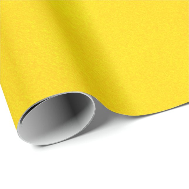Papel De Regalo Amarillo Brillante De Mudge De Estilo Grungurio (Esquina del rollo)