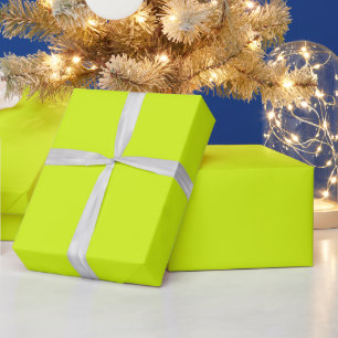 Papel De Regalo amarillo chartreuse color sólido