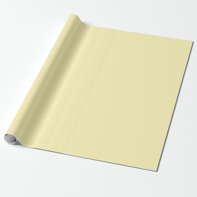 Papel De Regalo Amarillo de suero de mantequilla (Desenrollado)