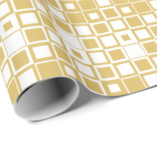 Papel De Regalo Amarillo Empañado y Cuadrado Blanco Dentro de Cuad