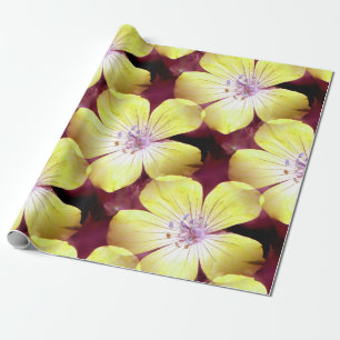 Papel De Regalo Amarillo Estival....