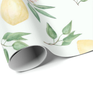 Papel De Regalo Amarillo fresco de la naturaleza de la fruta