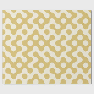 Papel De Regalo Amarillo Mantequilla Mediocres Siglo Orgánico Geom
