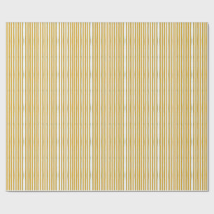 Papel De Regalo Amarillo Mostaza y Franjas Verticales Pintadas a M