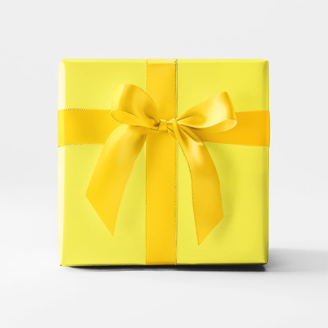Papel De Regalo Amarillo narciso (Daffodil Yellow Wrapping Paper)