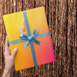 Papel De Regalo Amarillo neón y rosa