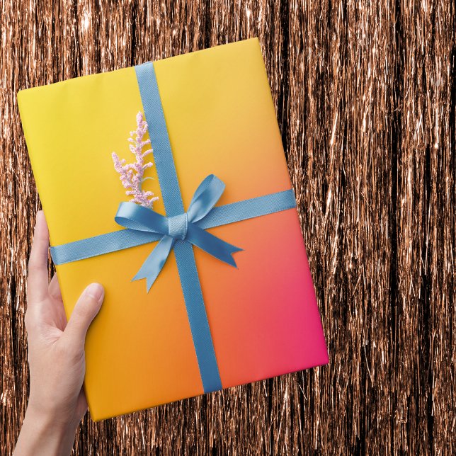Papel De Regalo Amarillo neón y rosa (Subido por el creador)