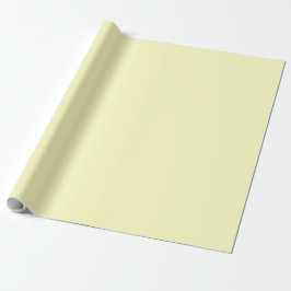 Papel De Regalo amarillo pálido cremoso sólido