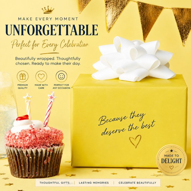 Papel de regalo amarillo personalizado (Subido por el creador)