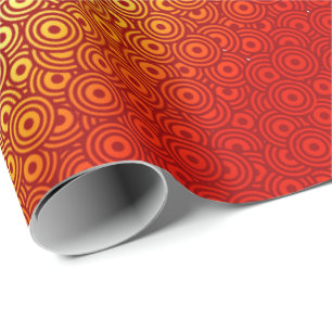 Papel De Regalo Amarillo rojo del fuego de Pescara