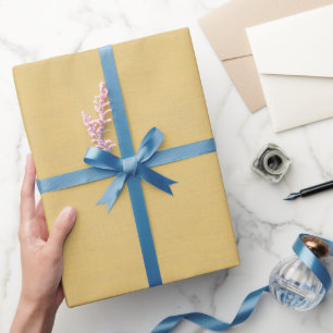 Papel De Regalo Amarillo Texturizado