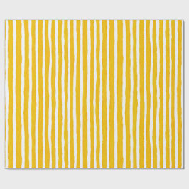 Papel de regalo amarillo y blanco de verano elegan