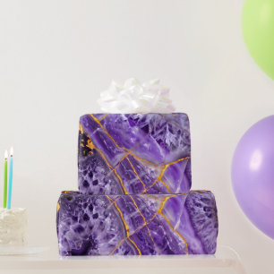 Papel De Regalo Amatista Púrpura