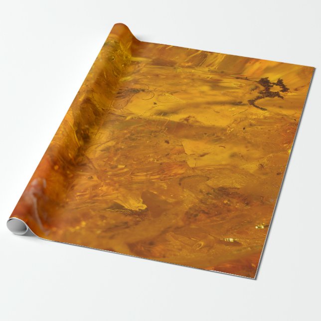 Papel De Regalo Amber stone Close (Desenrollado)