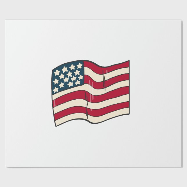 Papel De Regalo América (Superficie plana)