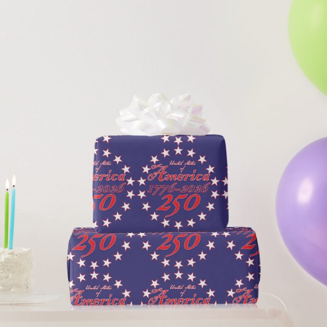 Papel De Regalo América 250 (Regalos de fiesta)