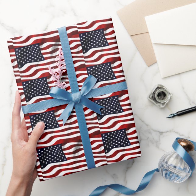 Papel De Regalo American Flag (Regalar)