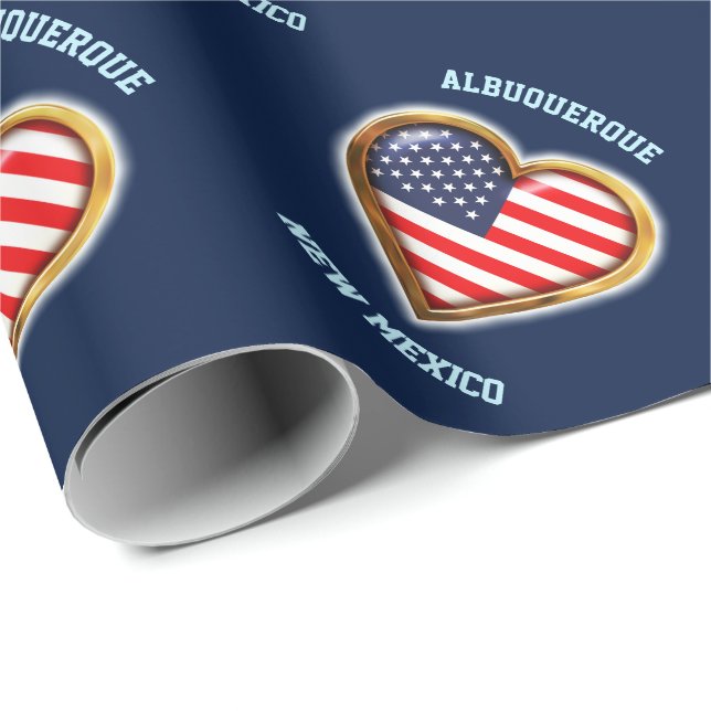 Papel De Regalo American Heart Wrapping Paper (Esquina del rollo)