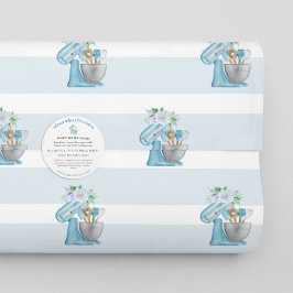 Papel De Regalo Amezadora Azul Home Bakery