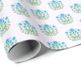 Papel De Regalo Amherst Estampa Floral sobre Lavanda